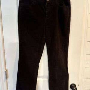 Talbots Heritage Dark Brown Corduroy Trousers